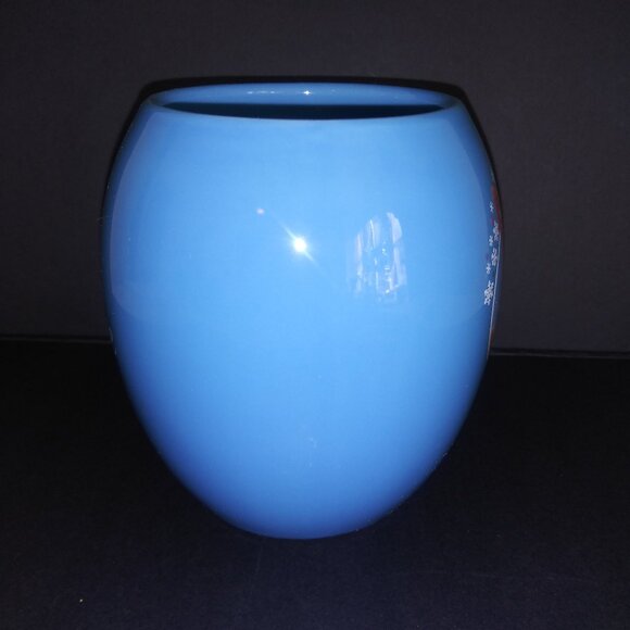 Rudolph the Red Nosed Reindeer Blue Oval Coffee Mug Hot Chocolate Teacup - Picture 4 of 8